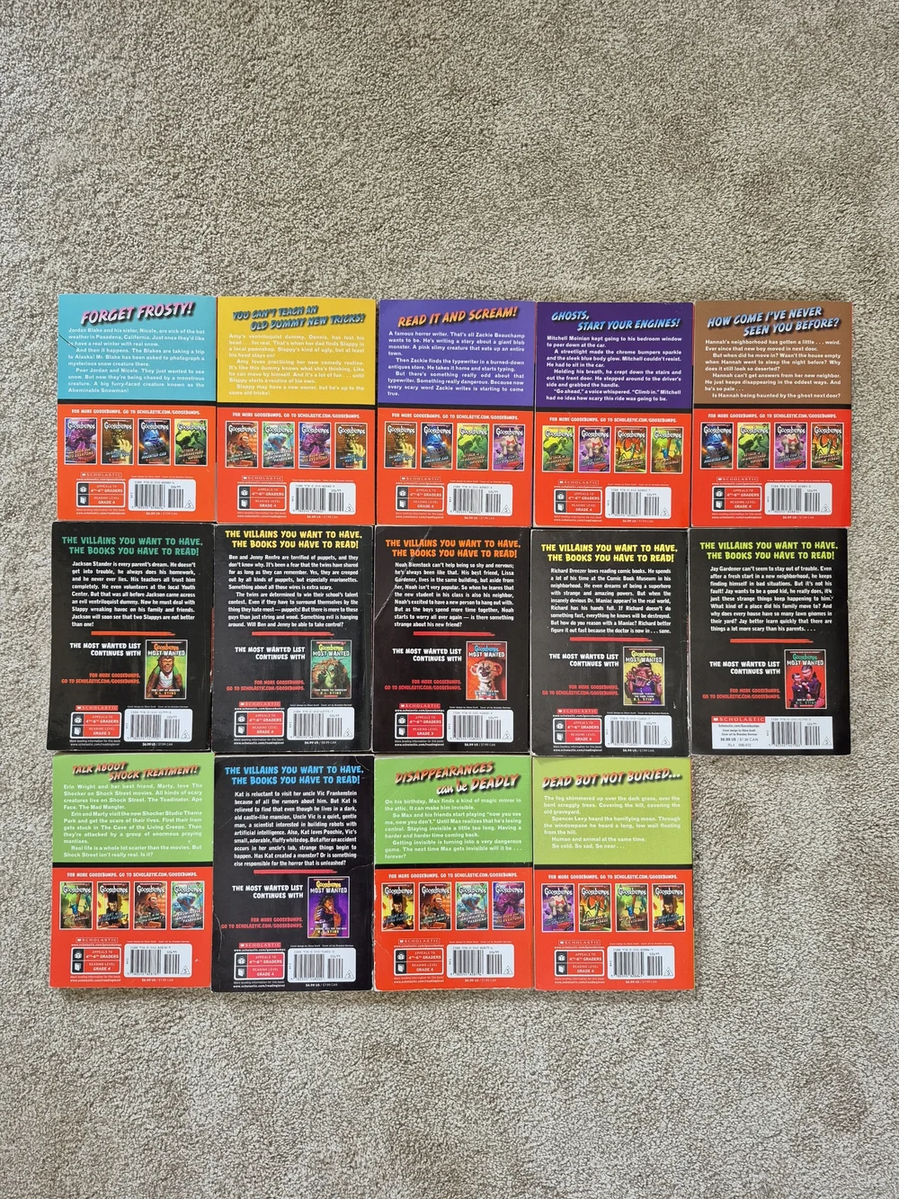 Goosebumps Book Lot